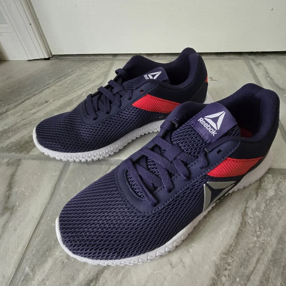 Reebok Flexagon Energy Running Training Sneakers Navy Pink Womens Size 6.5 New